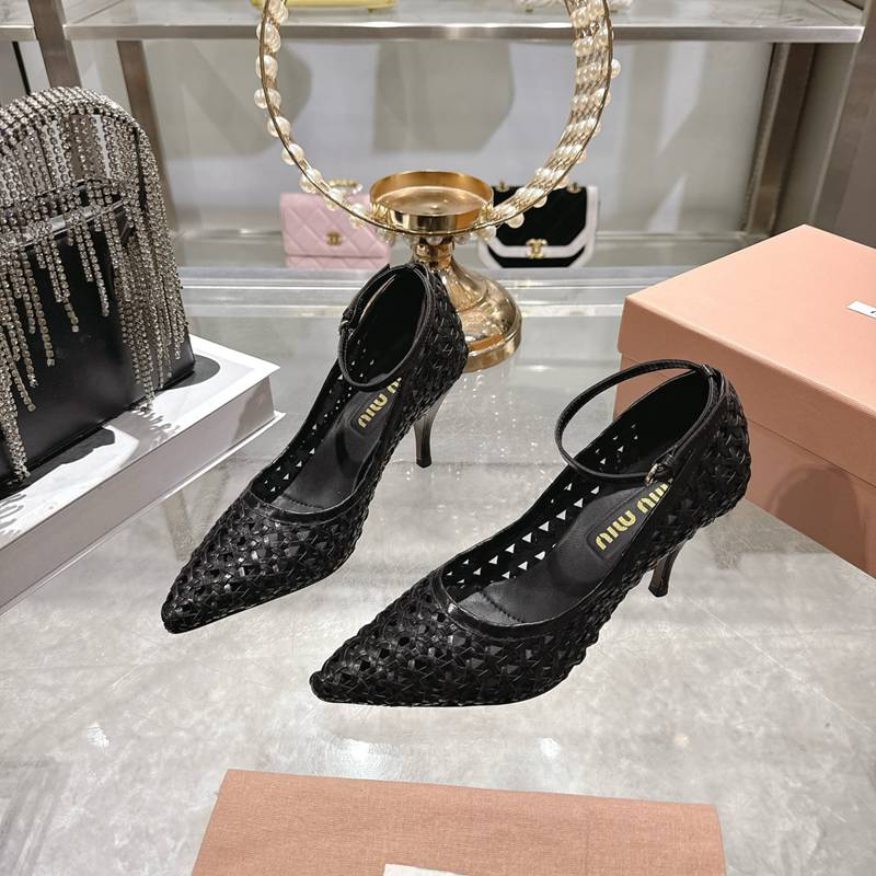 Miu Miu Woven Slingback Pumps — صورة 1