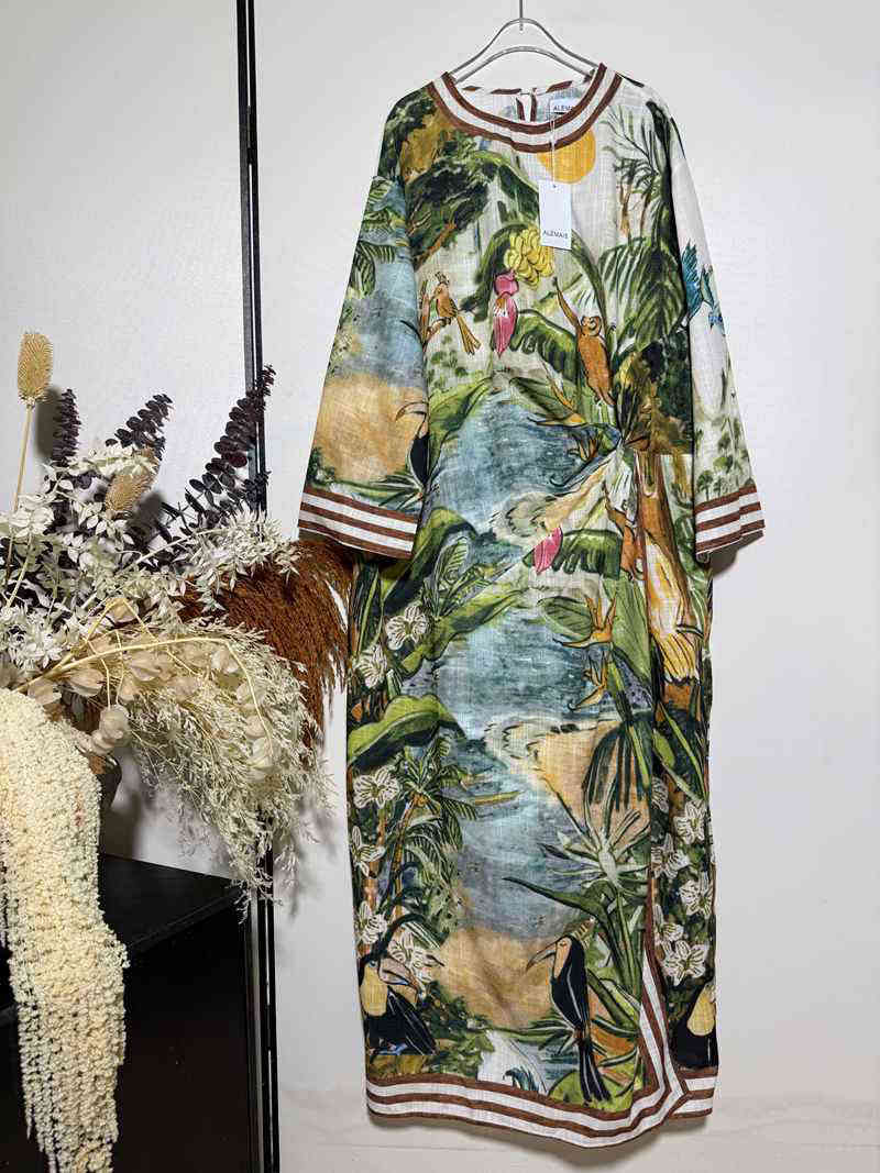 Alemais Tropical-Print Relaxed Dress — صورة 1