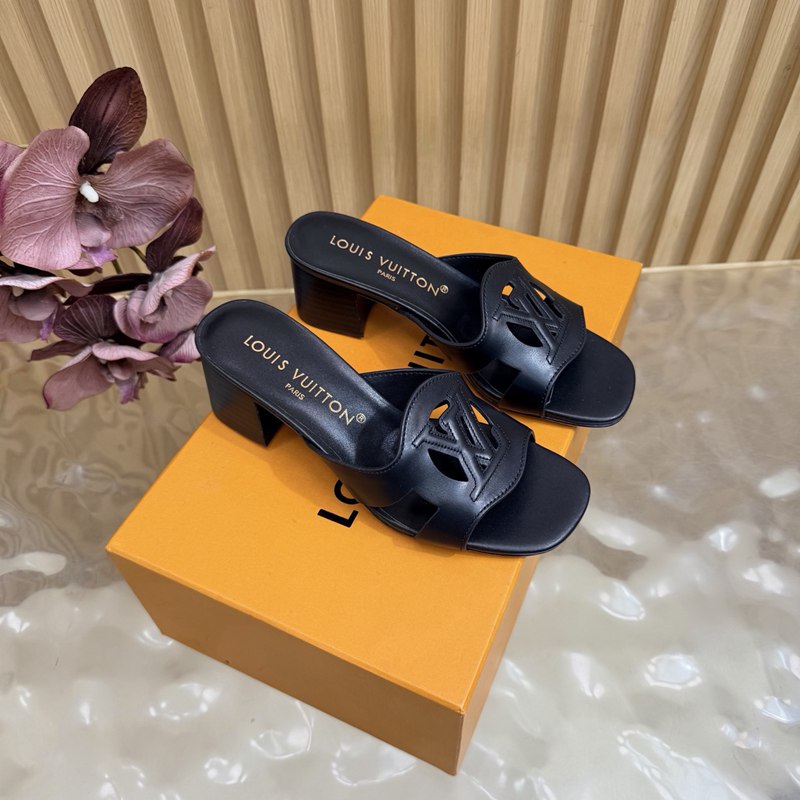 Louis Vuitton Cut-Out Block-Heel Mules — صورة 1
