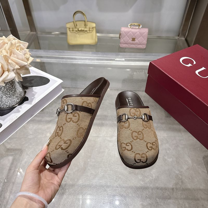 GUCCI Horsebit GG Canvas Mules — صورة 1