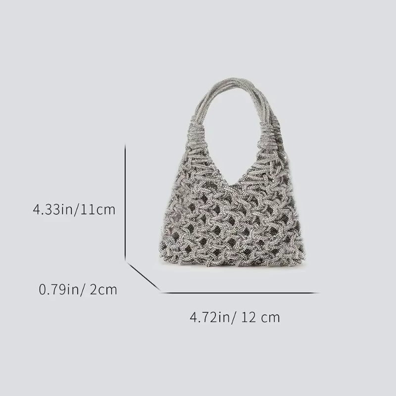 Crystal Ring Evening Bag – Triangle Mini — صورة 1