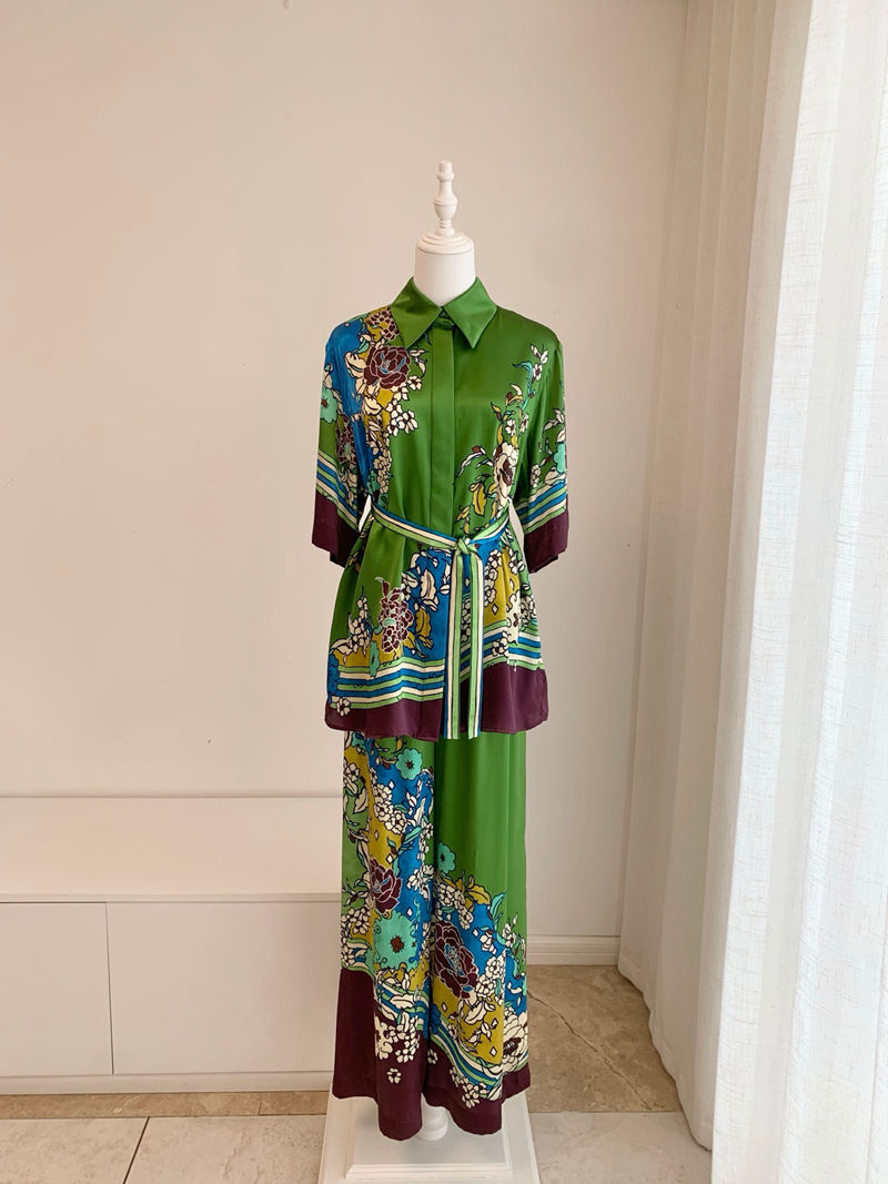 Alemais Floral-Print Shirt and Trousers Set — صورة 1