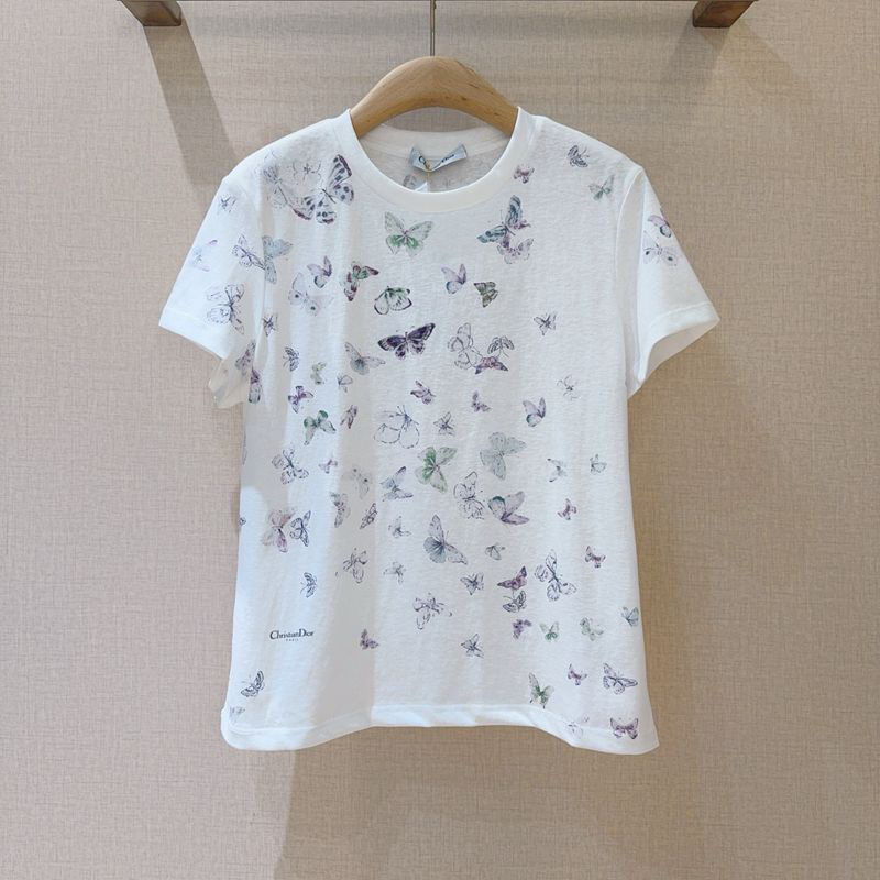 Dior Butterfly Print T-Shirt — صورة 1
