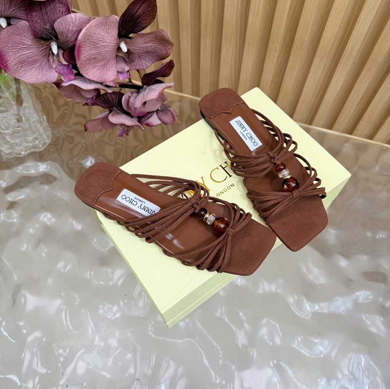 Jimmy Choo Embellished Block-Heel Mules — صورة 1