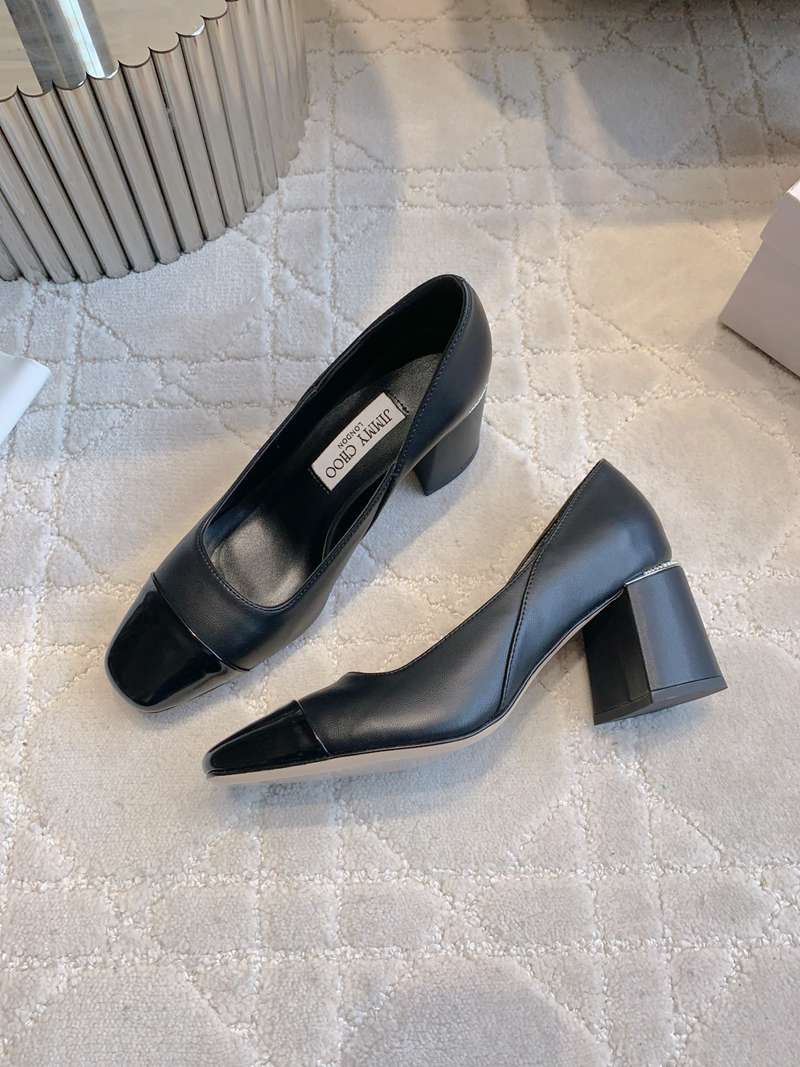 Jimmy Choo Crystal-Band Square-Toe Pumps — صورة 1