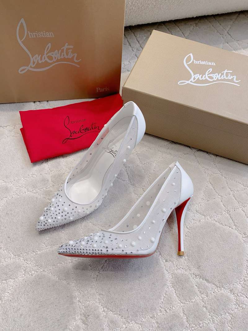 Christian Louboutin Miss Z Crystal Mesh Pumps — صورة 1