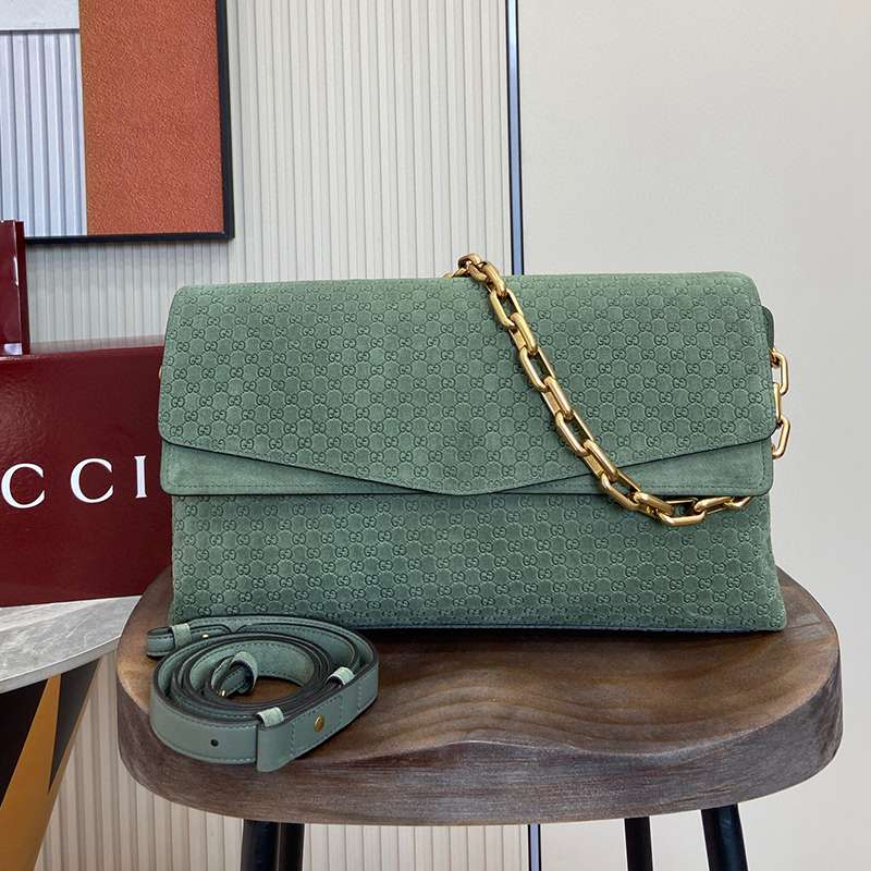 Gucci Microguccissima Leather Chain Shoulder Bag — صورة 1