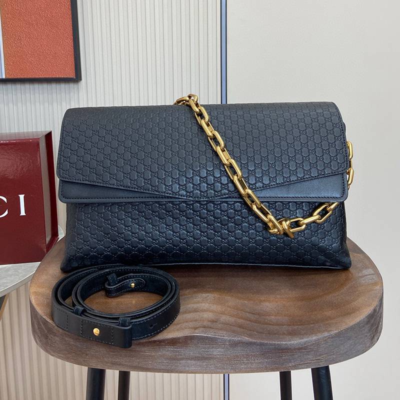 Gucci Microguccissima Leather Chain Shoulder Bag — صورة 1