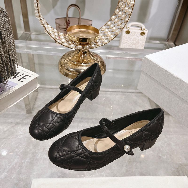 Dior Cannage Mary Jane Block-Heel Pumps — صورة 1
